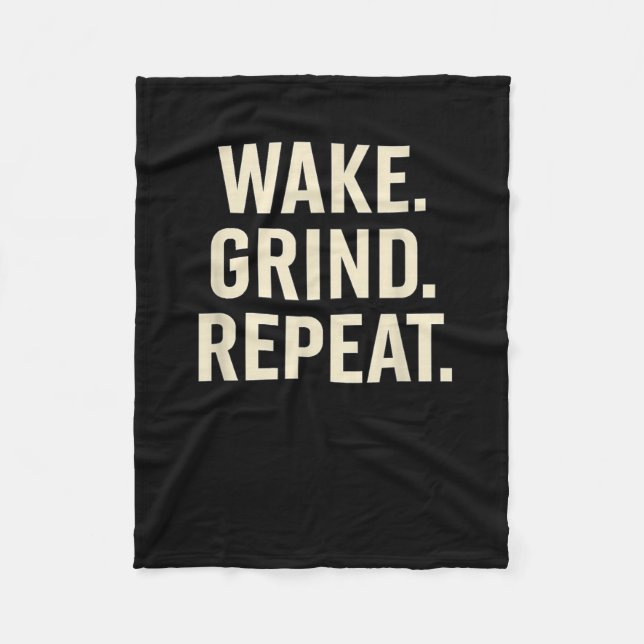 Manta Polar Wake Grind Repeat Motivational Hustle Design  (Anverso)