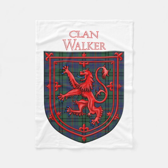 Manta Polar Walker Tartan Scottish Plaid Lion Rampant (Anverso)