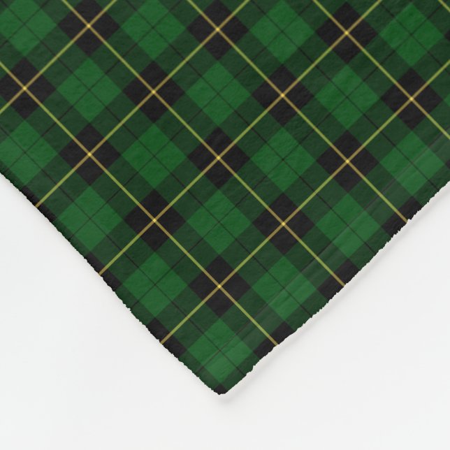 Manta Polar Wallace Clan Black and Green Hunting Tartan (Esquina)