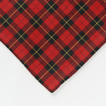 Wallace Clan Classic Red and Black Tartán