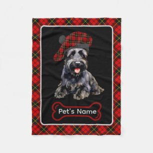 Manta Polar Wallace Scottie Dog Tartán personalizado
