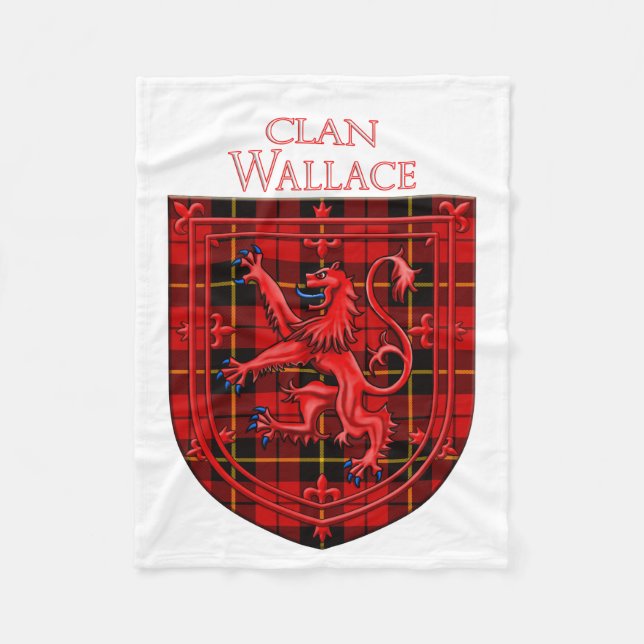 Manta Polar Wallace Tartan Scottish Plaid Lion Rampant (Anverso)