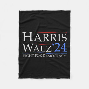 Manta Polar Walz 2024 Salven la democracia 2024 Funny Harri