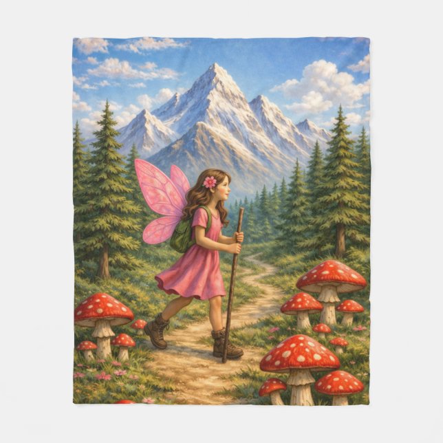 Manta Polar Wanderlust Mountain Fairy Hiker Fairycore Mushroom (Anverso)