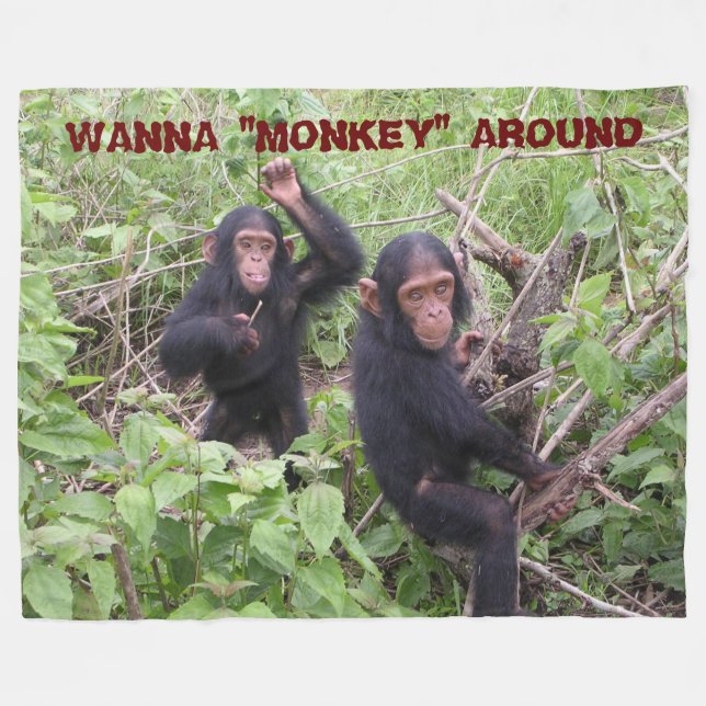 MANTA POLAR WANNA "MONKEY" ALREDEDOR (Frente (Horizontal))