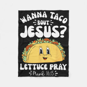 Manta Polar Wanna Taco sobre Jesus Cinco De Mayo Mujeres Hombr