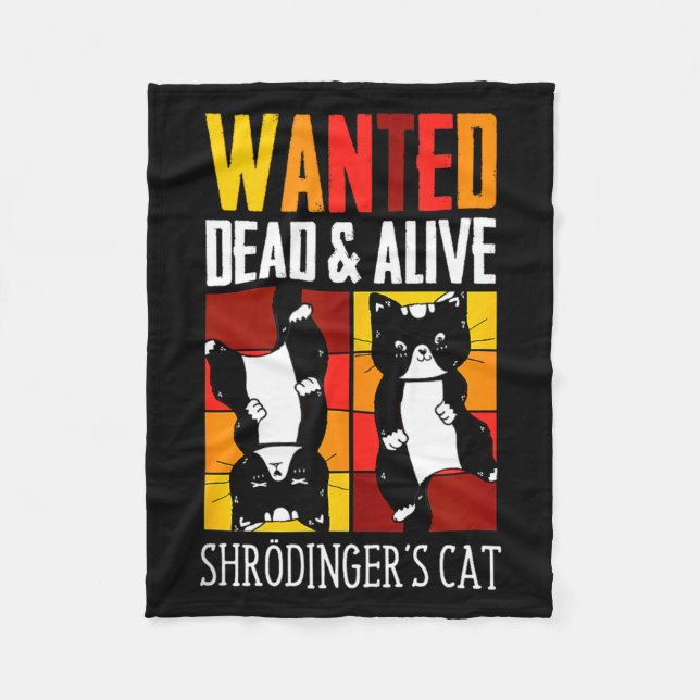 Manta Polar Wanted Dead And Alive Schrodinger's Cat Funny Phys (Anverso)