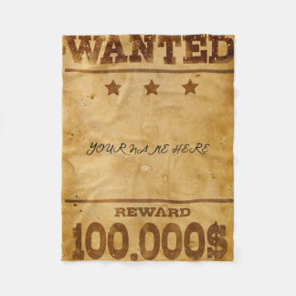 Manta Polar Wanted Poster Blanket