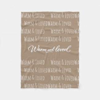Manta Polar "Warm & Loved" Fleece Blanket