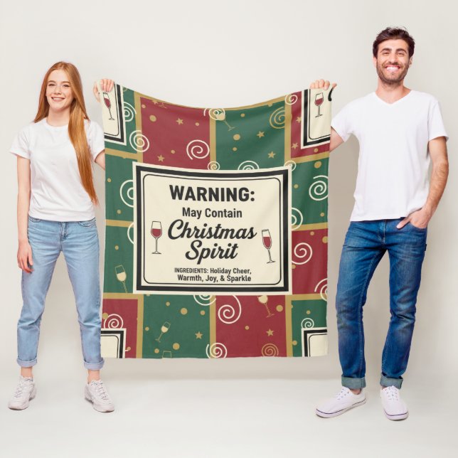 Manta Polar Warning May Contain Christmas Spirit Holiday  (In situ)