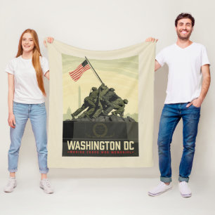 Manta Polar Washington D. C.   Monumento a la Guerra del Cuerp