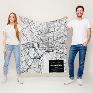 Manta Polar Washington, DC. Mapa de la ciudad + Marcar su ubic