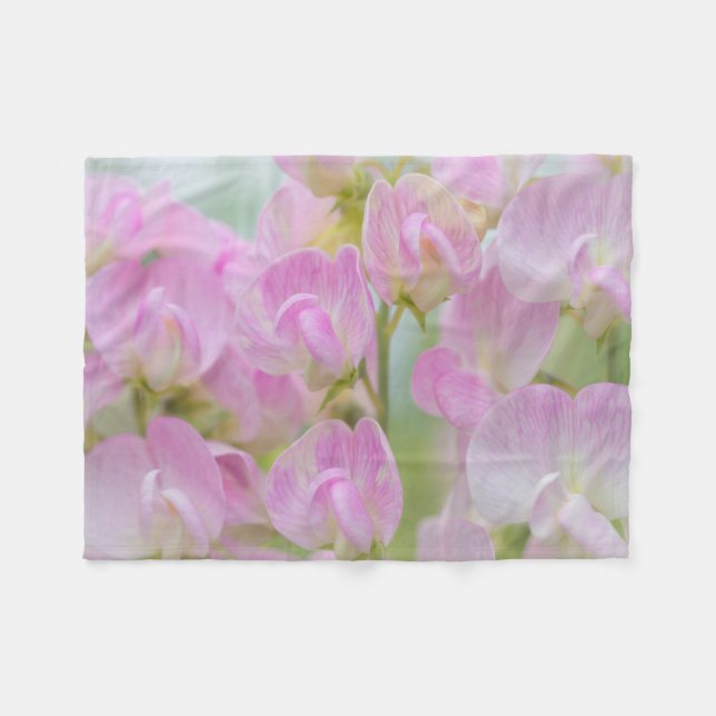 Manta Polar Washington, Seabeck. Detalle de guisantes dulces (Frente (Horizontal))