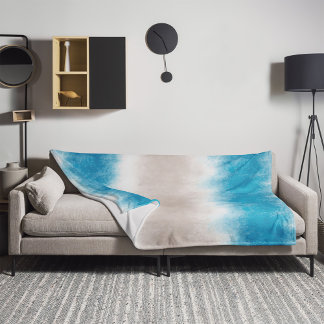 Manta Polar Watercolor Beach Waves Blue Waters