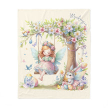 Watercolor Easter Spring Fairy