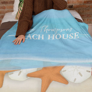 Manta Polar Watercolor Ocean Beach Seashells Beach House