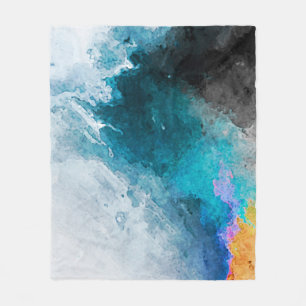 Manta Polar Watercolor paper background. Abstract Painted Illu