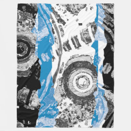 Manta Polar Wave Mechanism – Custom Fleece Blanket (Large, 60"