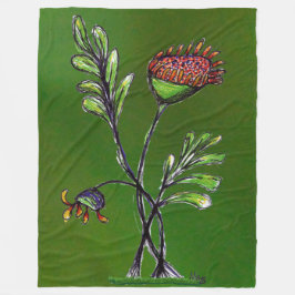 Manta Polar Waving Plant Fleece Blanket