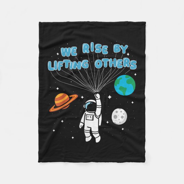 Manta Polar We Rise By Lifting Others Motivational Quote Insra (Anverso)