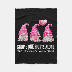 Manta Polar We Wear Pink Gnome Gnomies Breast Cancer Awareness