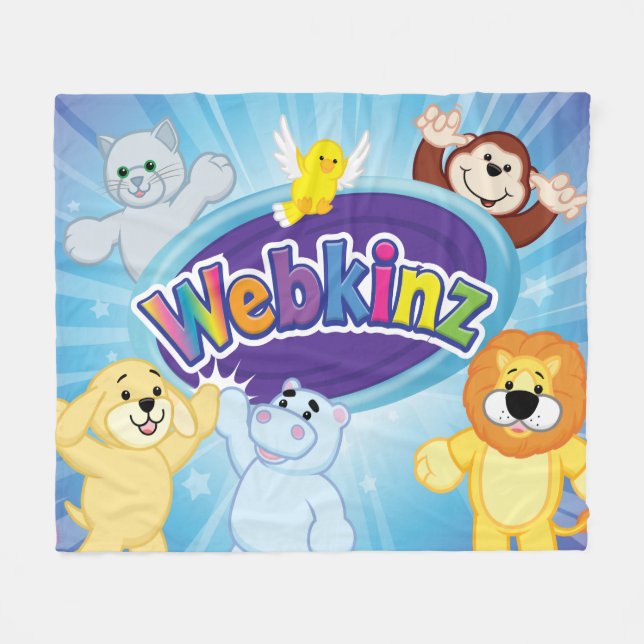 Manta Polar Webkinz: Venido adentro y juego (Frente (Horizontal))