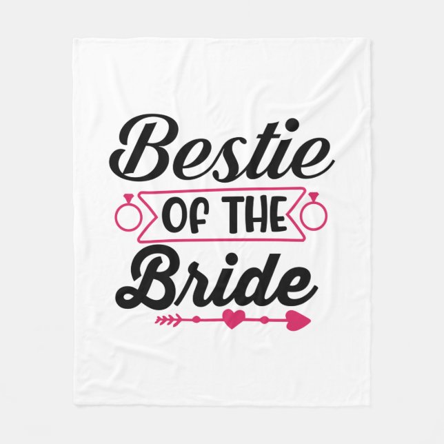 Manta Polar Wedding Bestie Of The Bride (Anverso)