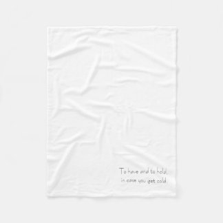 Manta Polar Wedding Favor Blanket
