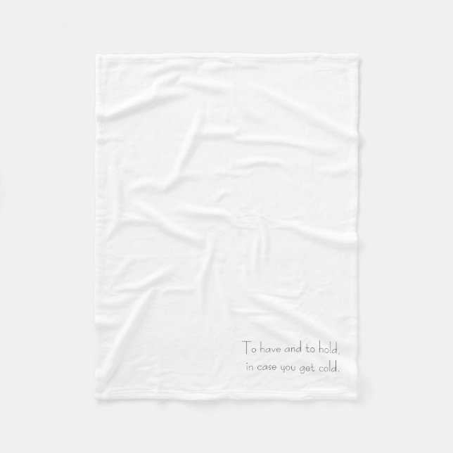 Manta Polar Wedding Favor Blanket (Anverso)