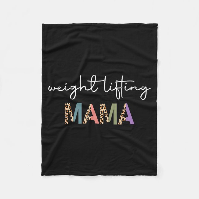 Manta Polar Weightlifting Mama Women Gift - Funny Weightlifter (Anverso)