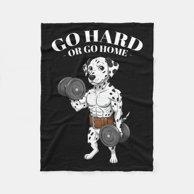 Manta Polar Weightlifting Quotes, Go Hard, Train Hard Bodybuil (Anverso)