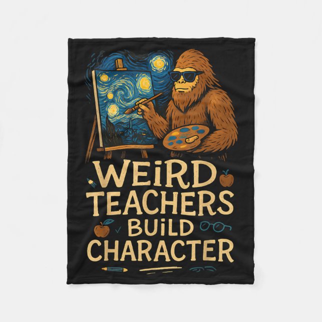 Manta Polar Weird Teachers Build Character Funny Van Bigfoot A (Anverso)
