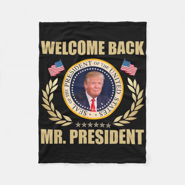 Manta Polar Welcome Back Mr President Donald Trump Victory  (Anverso)