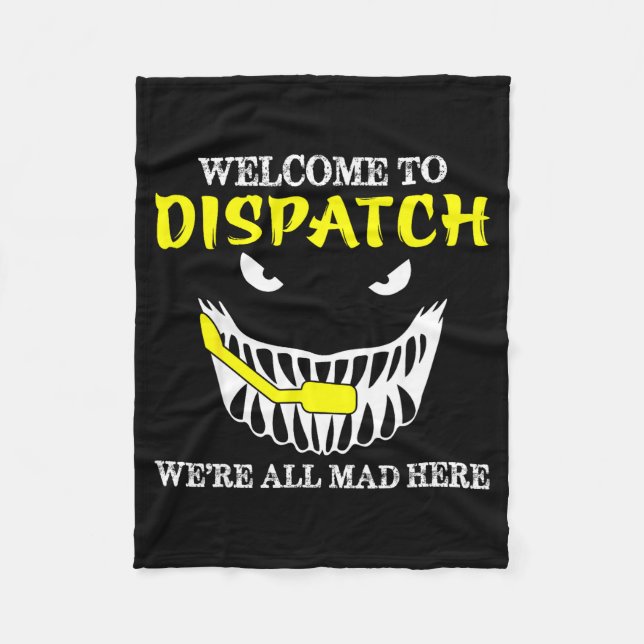 Manta Polar Welcome To Dispatch Funny 911 Dispatch Halloween S (Anverso)