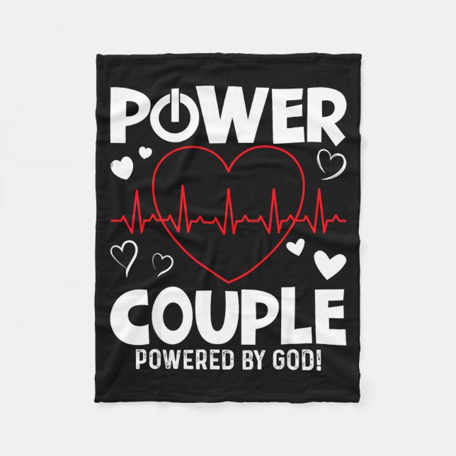 Manta Polar Wer Couple Christian Couples Matching Valentines D (Anverso)