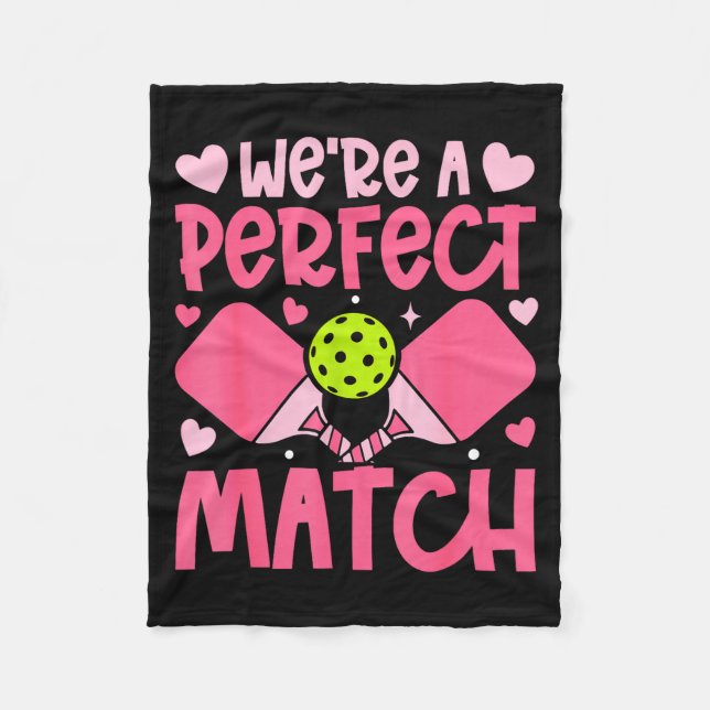Manta Polar We're A Match Ckleball Couple Paddle Hearts Valent (Anverso)