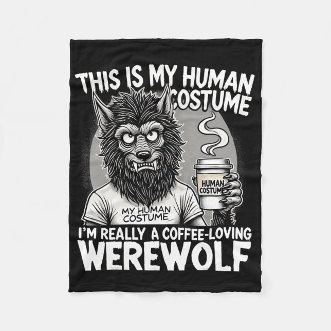 Manta Polar Werewolf Human Costume Funny Hallowe (Anverso)