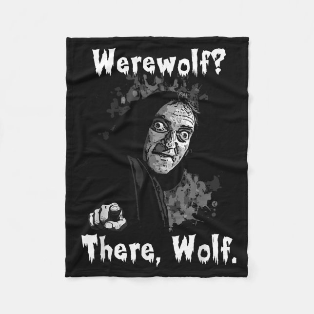 Manta Polar Werewolf_ There, Wolf. Funny Abby Normal Retro Com (Anverso)