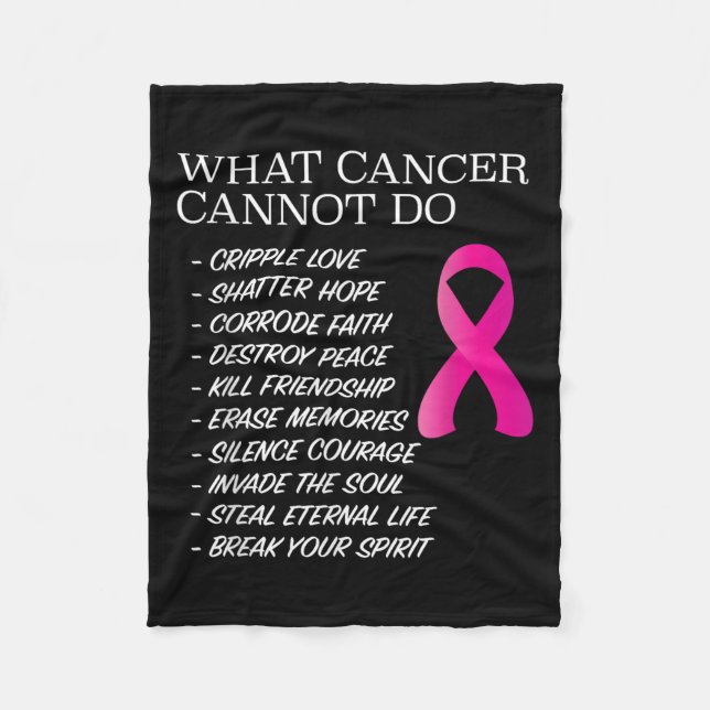Manta Polar What Cancer Cannot Do - _ Awareness - Insration  (Anverso)