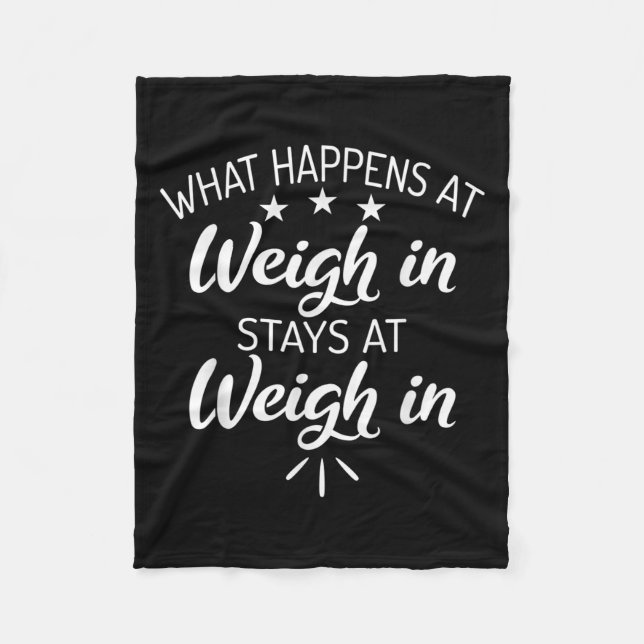 Manta Polar What Happens At Weigh In Stays At Weigh In Funny S (Anverso)
