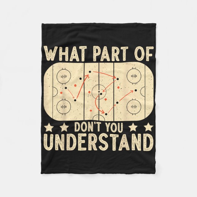 Manta Polar What Part Of Hockey Don't You Understand Hockey Pl (Anverso)