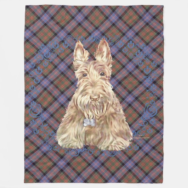 Manta Polar Wheaten Scottie Tartan (Anverso)