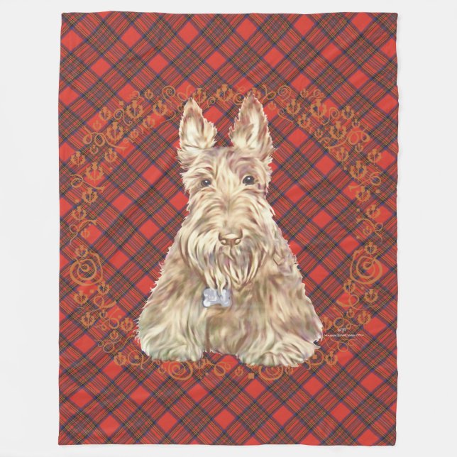 Manta Polar Wheaten Scottie Tartan (Anverso)