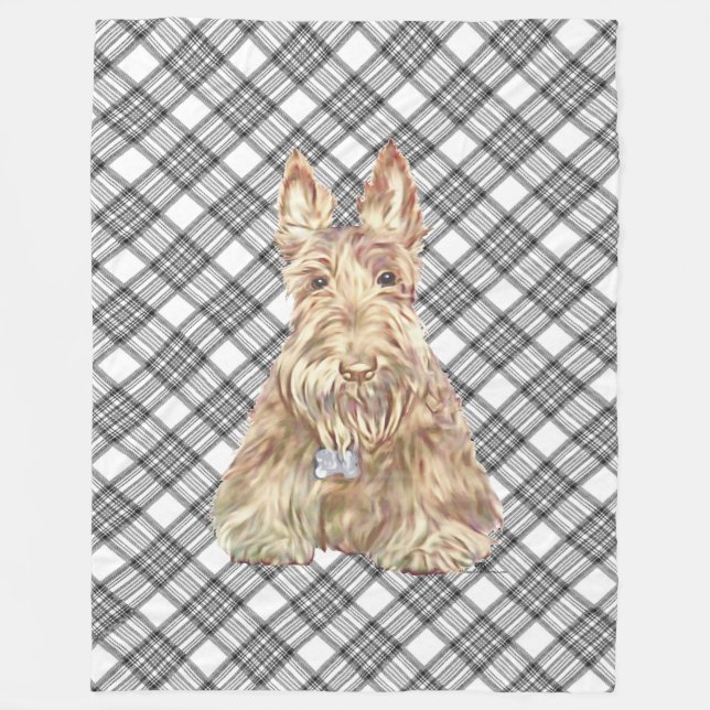 Manta Polar Wheaten Scottie Tartan (Anverso)
