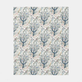 Manta Polar Whimsical Folk Art Forest Earth Tones