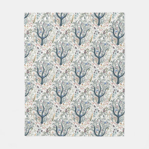 Manta Polar Whimsical Folk Art Forest Earth Tones
