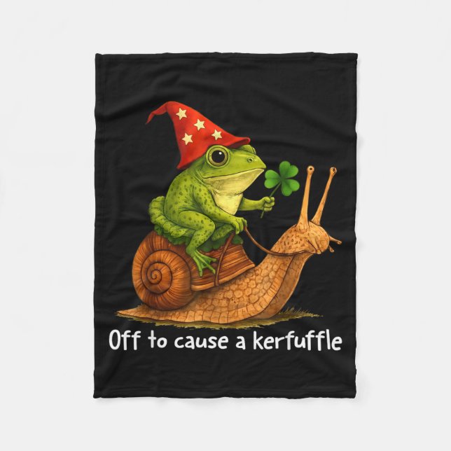 Manta Polar Whimsical frog wizard off to cause a kerfuffle mem (Anverso)