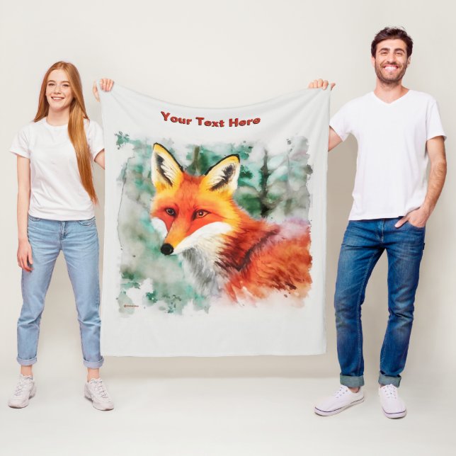 Manta Polar Whimsical Red Fox (In situ)