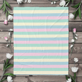 Manta Polar Whimsical Watercolor Pastel Colors