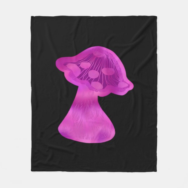 Manta Polar Whimsigoth Zen Pattern Mushroom (Anverso)